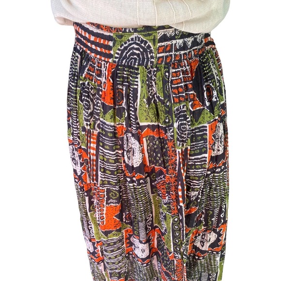 Indie Maxi‎ Skirt Festival Hippie Moon Large Women’s Vintage 90s Stevie Nicks - Picture 3 of 3